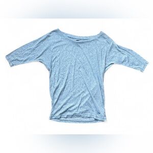 🌸Spring Sale!🌸 American Eagle Blue-Gray Heathered 3/4 Sleeve Top